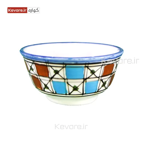 کاسه-ماست-خوری-میبد-مروارید-شطرنجی-کواره کاسه-ماست-خوری-میبد-مروارید-شطرنجی-کواره